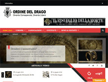 Tablet Screenshot of ordinedeldrago.org